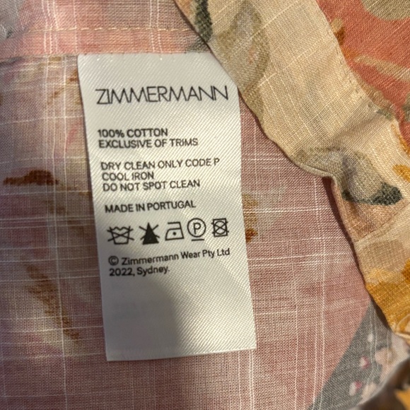 Zimmermann Pattie Cut-out Dress, Size 1 (US 6) nice pattern; Sophisticated sexy - Picture 6 of 7